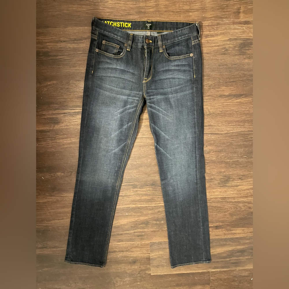 JCrew dark wash matchstick jeans in size 29R